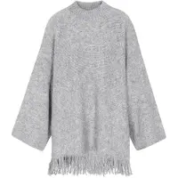 IZIA Pullover oversized 'Boho' cinzento claro
