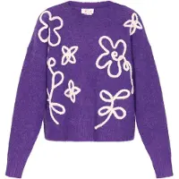 IZIA Pullover púrpura / branco