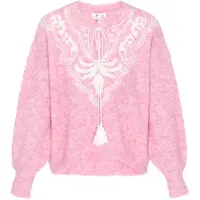 IZIA Pullover cor-de-rosa / branco
