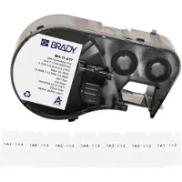 Brady M4-11-427 etiquetas de vinil laminado preto sobre branco/transparente 19,05 mm x 12,7 mm x 9,53 mm