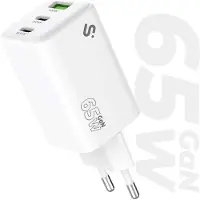 Subblim Carregador De Parede Gan Com Usb-a E Usb-c 65w