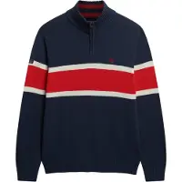 Superdry Suéter Com Meia-zíper Stripe