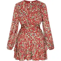 IZIA Vestido bege claro / menta / carmesim / vermelho florescente