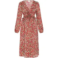 IZIA Vestido turquesa / amarelo pastel / salmão / vermelho
