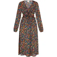 IZIA Vestido verde / lavanda / laranja / preto