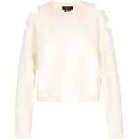 Faina Pullover branco pérola / branco lã