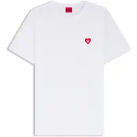 HUGO Camisa 'Damacia_6' vermelho / branco