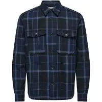 Only & Sons Camisa 'Milo Life' azul claro / azul escuro