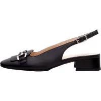 Nero Giardini Sapatos abertos atrás preto