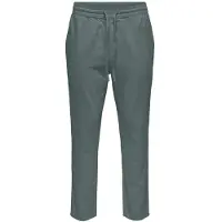 Only & Sons Calças 'Live Crop' verde escuro