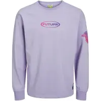 Jack & Jones Sweatshirt 'Digital' roxo / lavanda / rosa