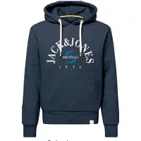 Jack & Jones Sweatshirt 'JORWonder' azul / marinho / branco