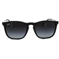 Ray-Ban - Marcas - Chris Matte Rubber Black Light Grey Gradient Dark Grey para Unissexo - Preto