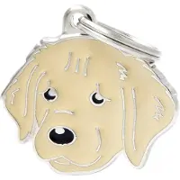 My Family Etiqueta De Identificação Para Golden Retriever