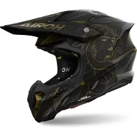 Airoh Twist 3 Capacete Mate/Preto/Antracite/Dourado XL unissexo