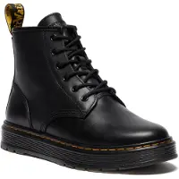 Dr. Martens unisex. 41550001 Brookline Leather Chukka Ankle Boots Preto (42), Couro, Plano, Cordão, Casual