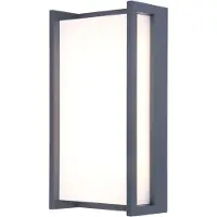 Lutec Candeeiro de parede exterior LED inteligente QUBO, cinzento escuro, 22 cm,
