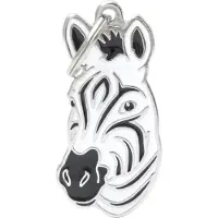 My Family Etiqueta De Identificação De Animal De Estimação Zebra