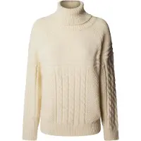 Pepe Jeans para mulher. PL7000053 Camisola Caresse em branco (M), Casual, Acrílico