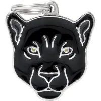 My Family Etiqueta De Identificação Para Animais De Estimação Black Panther