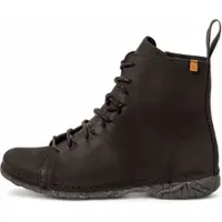El naturalista para mulher. 2N9091101005_001 Botins de couro agradável preto (40), Plano, Cordão, Casual