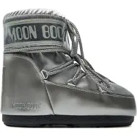 Moon Boot para mulher. 80D1409350 Botas Silver Icon Low Glance (33/35), Prata, Plano, Nenhum, Casual, Neve