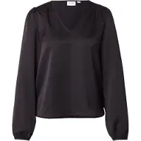 Vila Blusa De Manga Comprida Ellette Smock Satin Top