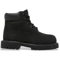 Timberland unisex para criança. TB1128070011 Bota Premium 6 Inch Lace Up em pele preta (25.5), Couro, Preto, Plano, Cordão, Casual, Outdoor,