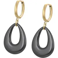 NAEMI Brincos ouro / preto