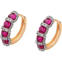 NAEMI Brincos ouro / rosa / transparente
