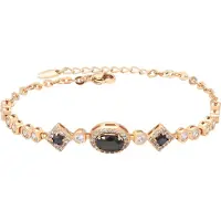 Faina Pulseira ouro rosa / preto / transparente
