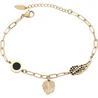 Gaya Pulseira ouro / preto