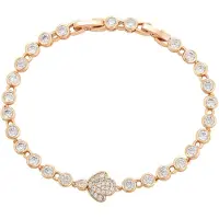 Faina Pulseira ouro rosa / transparente