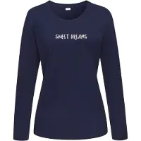 s.Oliver Camisa de pijama azul escuro / branco