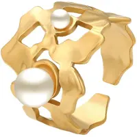 Faina Anel ouro / branco