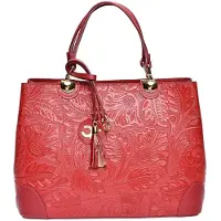 Carla Ferreri Borsa A Mano Pelle rosso — Borsa a mano