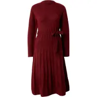 Vila Vestido de malha 'VITRINE BELTED' vermelho