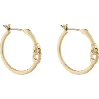 Coach Gold-plated brass hoop Orecchini 37408160GLD710