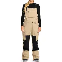 Volcom - Calças ski mulher - Ash Stretch Gore-Tex Bib Overall W Oatmeal para Mulher - Tamanho XS
