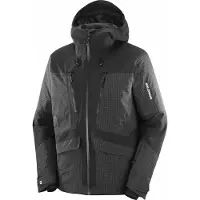 Salomon - Casacos ski - Spark Jacket M Deep Black para Homem - Tamanho S - Preto