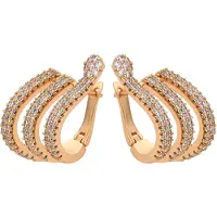 NAEMI Brincos ouro / transparente
