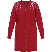 Usha Casaco de malha vermelho