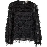Peppercorn Top ' PCKylin Long Sleeve Blouse ' preto