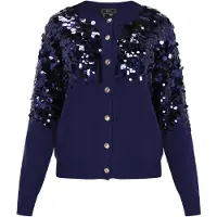 Faina Casaco de malha navy