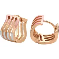 NAEMI Brincos ouro / ouro rosa / prata