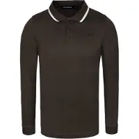 Karl Lagerfeld Camisa castanho escuro / branco