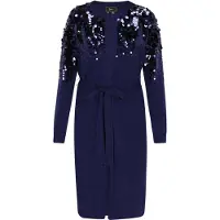 Faina Casaco de malha navy