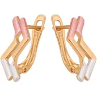 NAEMI Brincos ouro / rosa claro / branco pérola