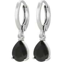 NAEMI Brincos preto / prata