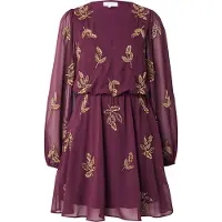 Maya Deluxe Vestido ouro / vermelho vinho